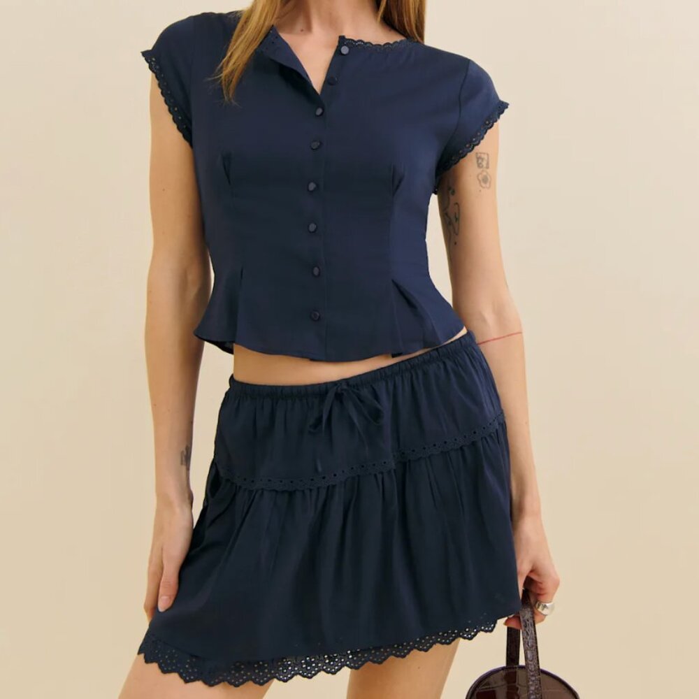 Navy Blue Women's Skirt
